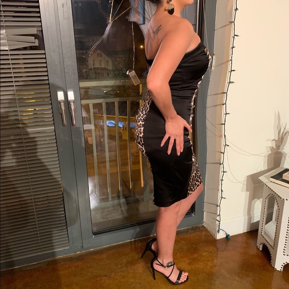 Strapless Sheath Midi Dress Club- Cocktail Y2K - Picture 5 of 5